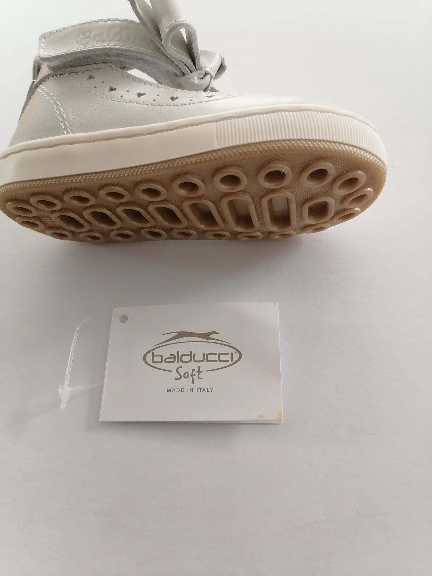 Balducci Bamboline Eleganti con velcro alte fondo gomma - Bianco BALDUCCI SPA