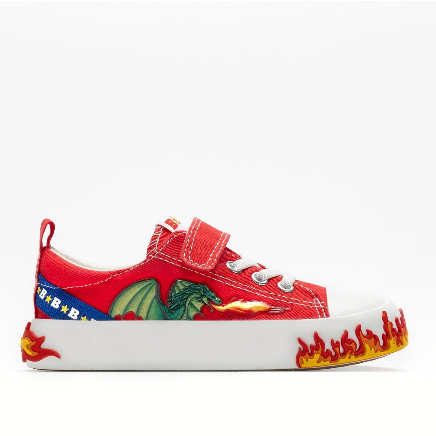 Bull Boys Sneaker basso con Drago - Rosso