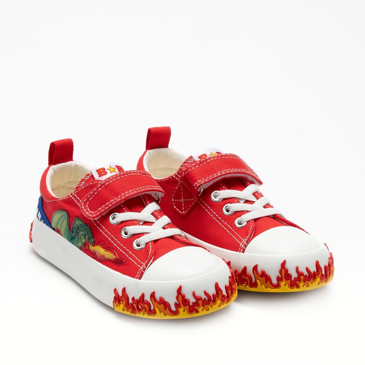 Bull Boys Sneaker basso con Drago - Rosso