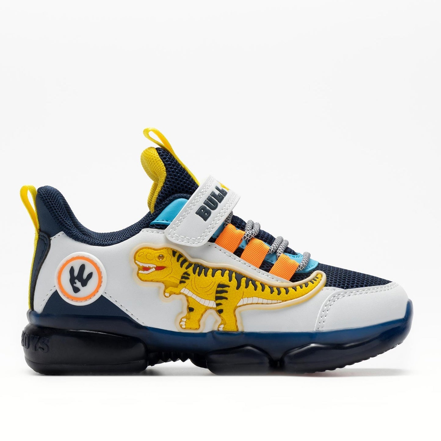 Bull Boys Scarpa Sportiva T-Rex con Luci - Bianco/Blu
