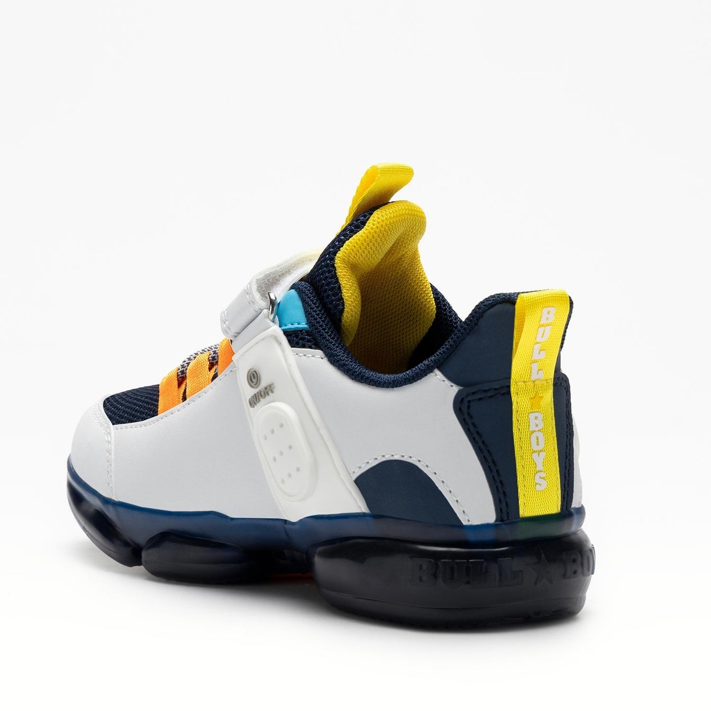 Bull Boys Scarpa Sportiva T-Rex con Luci - Bianco/Blu