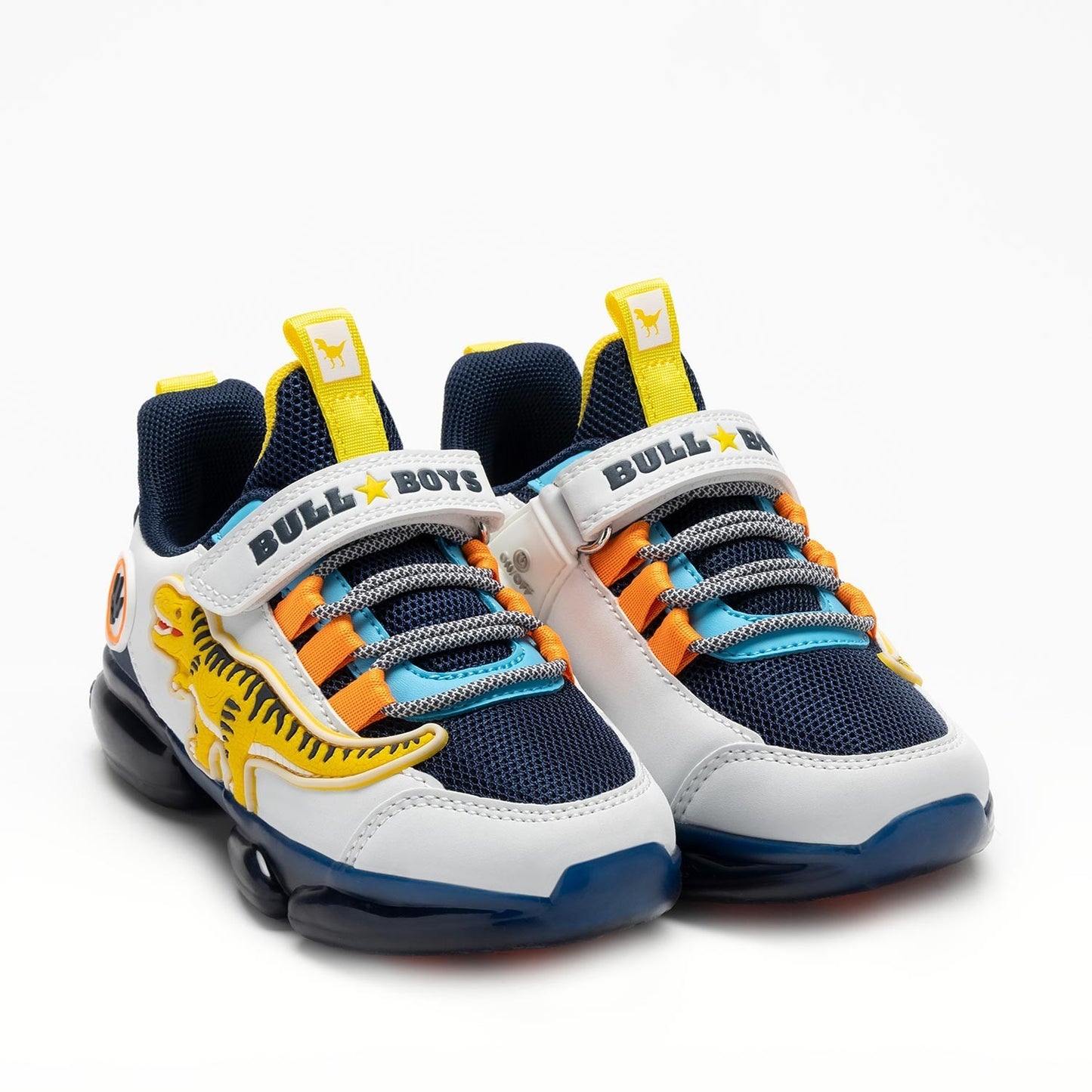 Bull Boys Scarpa Sportiva T-Rex con Luci - Bianco/Blu