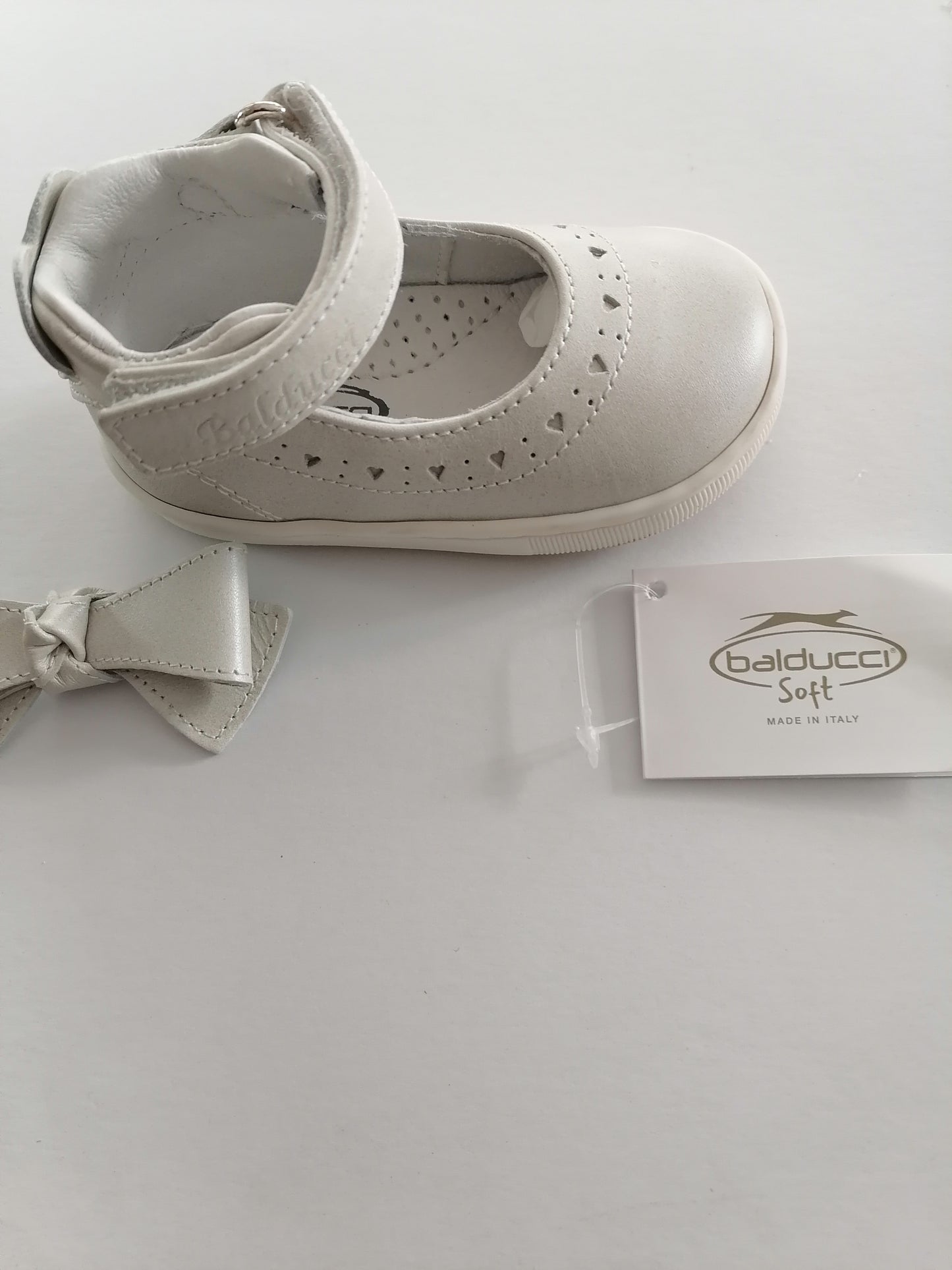 Balducci Bamboline Eleganti con velcro alte fondo gomma - Bianco BALDUCCI SPA
