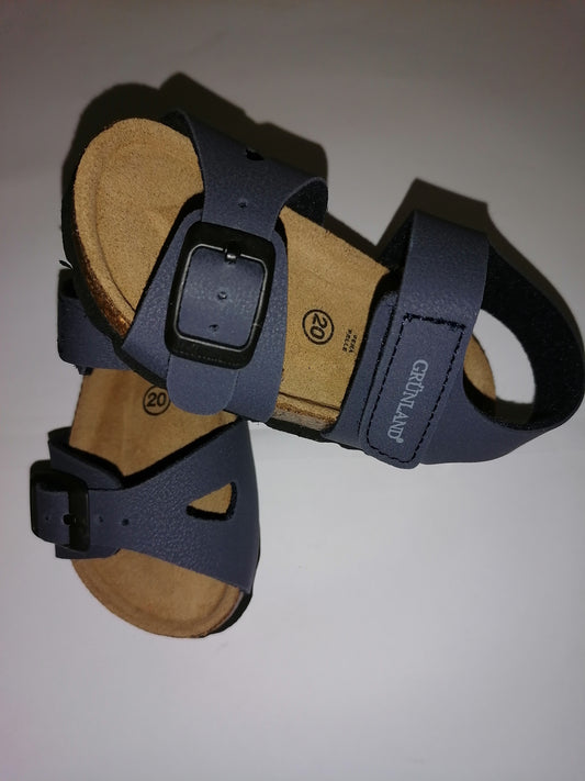 LUCE 0234 BLU SANDALO BIRK STRAP+FIBBIA