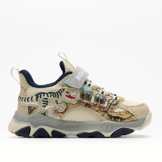 Bull Boys Scarpa Sportiva T-Rex con Luci - Beige