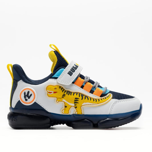 Bull Boys Scarpa Sportiva T-Rex con Luci - Bianco/Blu